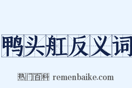 鸭头舡反义词是什么意思的图片